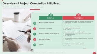 Project in controlled environment overview of project completion initiatives