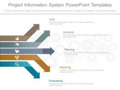 Project information system powerpoint templates