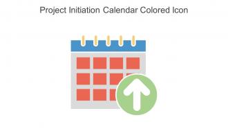Project Initiation Calendar Colored Icon In Powerpoint Pptx Png And Editable Eps Format