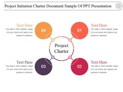 Project initiation charter document sample of ppt presentation