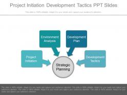 Project Initiation Development Tactics Ppt Slides