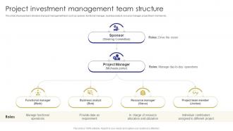 Project Investment Management Structure Capital Budgeting Techniques To Evaluate Investment Projects