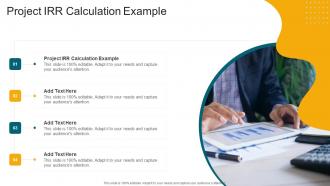 Project IRR Calculation Example In Powerpoint And Google Slides Cpb