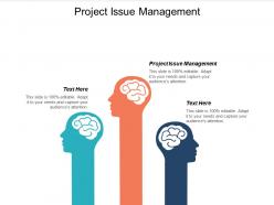 Project issue management ppt powerpoint presentation infographic template deck cpb
