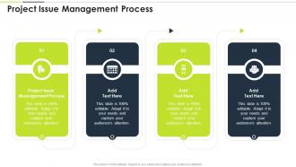 Project Issue Management Process In Powerpoint And Google Slides Cpb