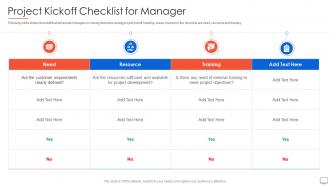 Project Kickoff Checklist For Manager Guide For Web Developers