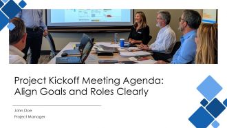 Project Kickoff Meeting Agenda Align Goals And Roles Clearly PPT Graphics AT