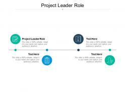 Project leader role ppt powerpoint presentation portfolio graphic tips cpb