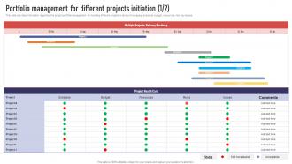 Project Leaders Playbook Portfolio Management For Different Projects Initiation