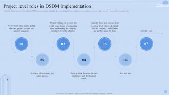 Project Level Roles In DSDM Implementation Dynamic Systems Ppt Gallery Display