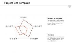 Project list template ppt powerpoint presentation layouts brochure cpb