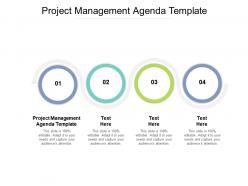 Project management agenda template ppt powerpoint presentation inspiration clipart cpb