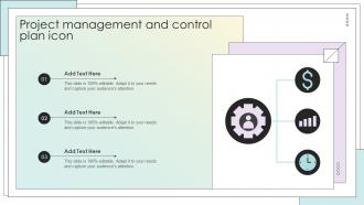 Project Management And Control Plan Icon