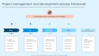 Project Management And Development Process Framework