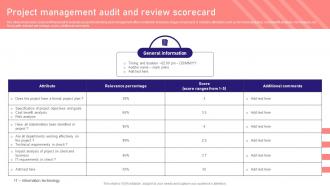 Project Management Audit And Review Scorecard