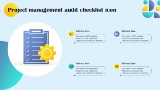 Project Management Audit Checklist Icon