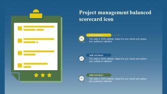 Project Management Balanced Scorecard Icon