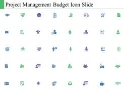 Project management budget icon slide c347 ppt powerpoint presentation file influencers