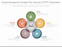 Project Management Budget Plan Example Of Ppt Presentation