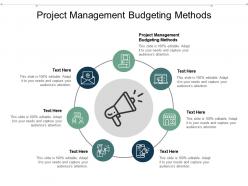 Project management budgeting methods ppt powerpoint presentation model pictures cpb