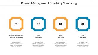 Project Management Coaching Mentoring Ppt Powerpoint Presentation Infographics Shapes Cpb