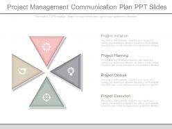 Project management communication plan ppt slides