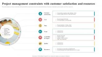 Project Management Constraints With Customer Satisfaction And Resources