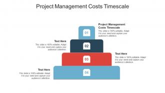 Project management costs timescale ppt powerpoint presentation infographics layouts cpb