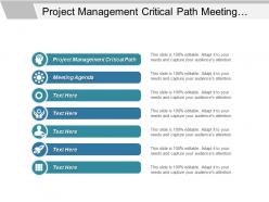 Project management critical path meeting agenda customer service cpb
