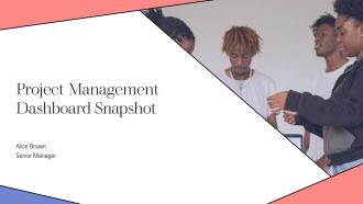 Project Management Dashboard Snapshot PPT Information AT