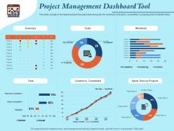 Project management dashboard tool tasks powerpoint presentation maker