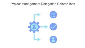 Project Management Delegation Colored Icon In Powerpoint Pptx Png And Editable Eps Format