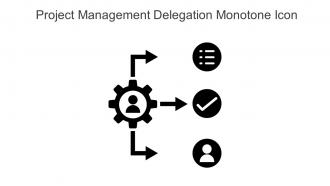 Project Management Delegation Monotone Icon In Powerpoint Pptx Png And Editable Eps Format