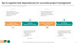 Project Management Dependencies Powerpoint Ppt Template Bundles Impactful Content Ready