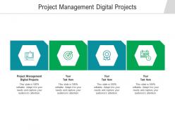 Project management digital projects ppt powerpoint presentation model files cpb