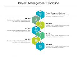 Project management discipline ppt powerpoint presentation gallery display cpb