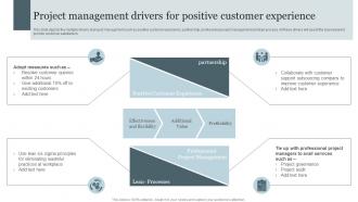 Project Management Drivers For Positive Customer Experience