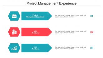 Project Management Experience Ppt Powerpoint Presentation Layouts Diagrams Cpb