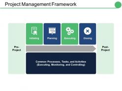 Project management framework ppt infographics styles