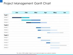 Project management gantt chart apr ppt powerpoint presentation slides elements