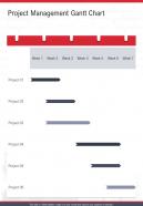 Project Management Gantt Chart Engineering Proposal One Pager Sample Example Document