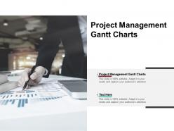 Project management gantt charts ppt powerpoint presentation styles grid cpb