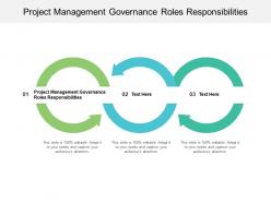 Project management governance roles responsibilities ppt powerpoint presentation infographic template outfit cpb