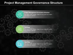 Project management governance structure ppt powerpoint presentation infographics outline cpb