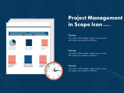 Project management in scope icon