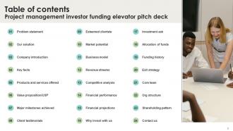 Project Management Investor Funding Elevator Pitch Deck Ppt Template Impactful Impressive