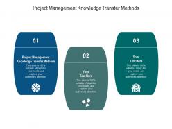 Project management knowledge transfer methods ppt powerpoint presentation icon cpb