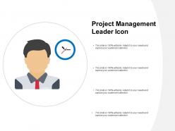 Project management leader icon