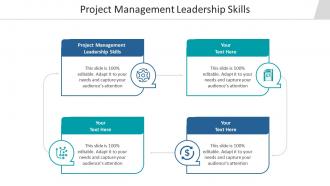 Project management leadership skills ppt powerpoint presentation infographics display cpb