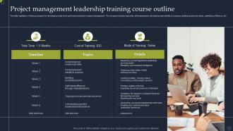 Project Management Leadership Training Course Outline